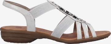 REMONTE Páskové sandály – bílá