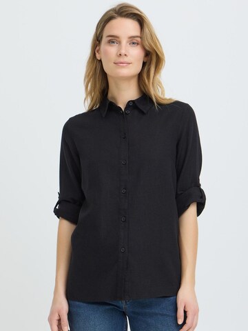 Camicia da donna ' OXAlfas ' di Oxmo in nero: frontale