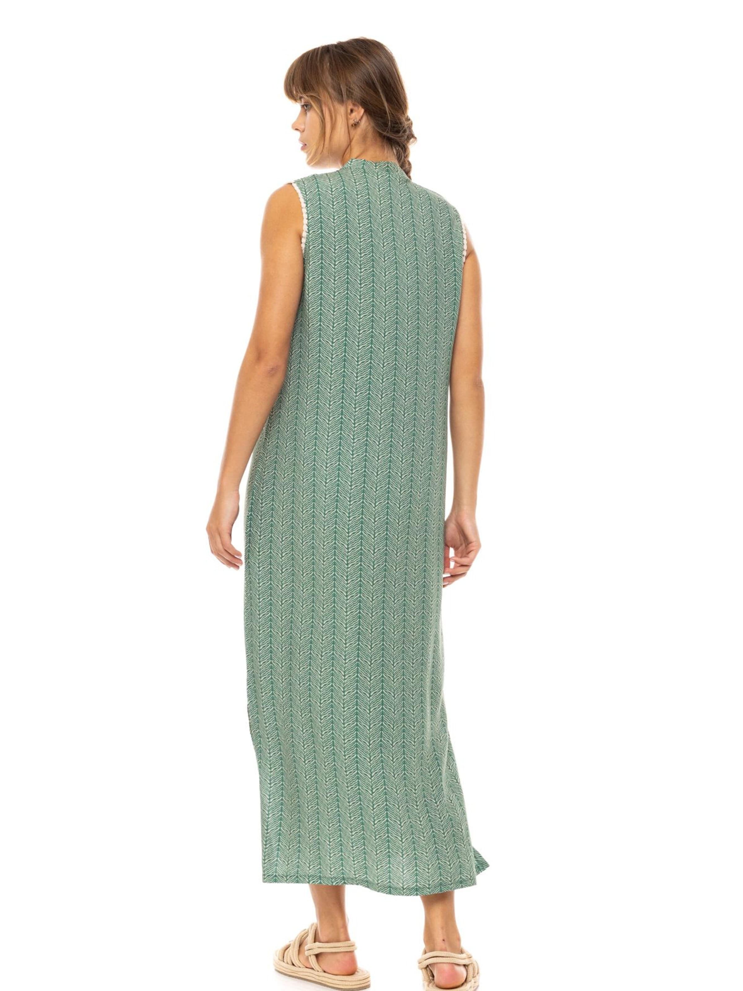 Pink Label Summer Dress in Green