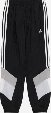 Effilé Pantalon de sport ADIDAS SPORTSWEAR en noir : devant