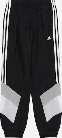 Pantaloni sport de la ADIDAS SPORTSWEAR pe negru: față