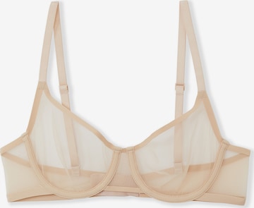 T-shirt Reggiseno 'Pure Mesh' di ETAM in beige: frontale