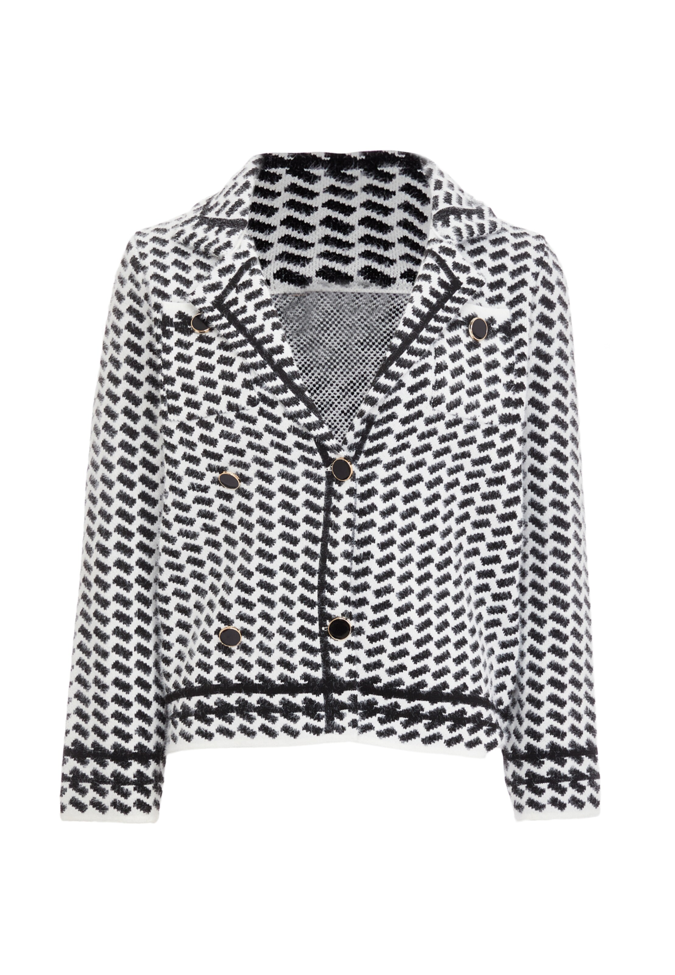 CARNEA Strickjacke in Schwarz: Vorderseite