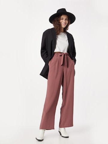 ABOUT YOU Wide leg Pleat-Front Pants 'Liane' in Pink