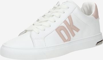 DKNY - Sapatilhas baixas 'ABENI' em branco: frente