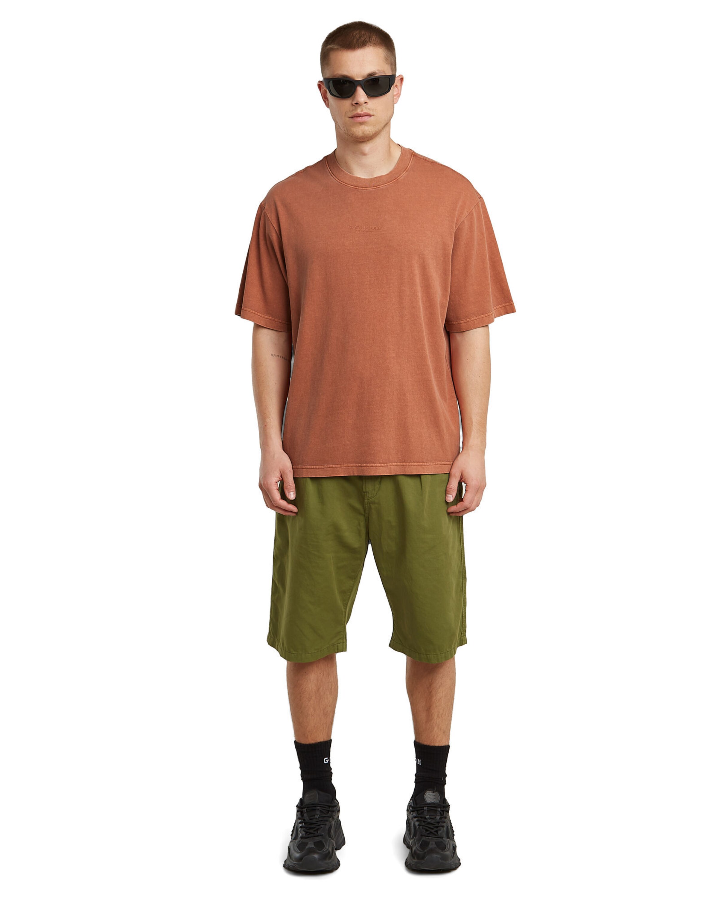 G-STAR Loose fit Pleat-front trousers in Green