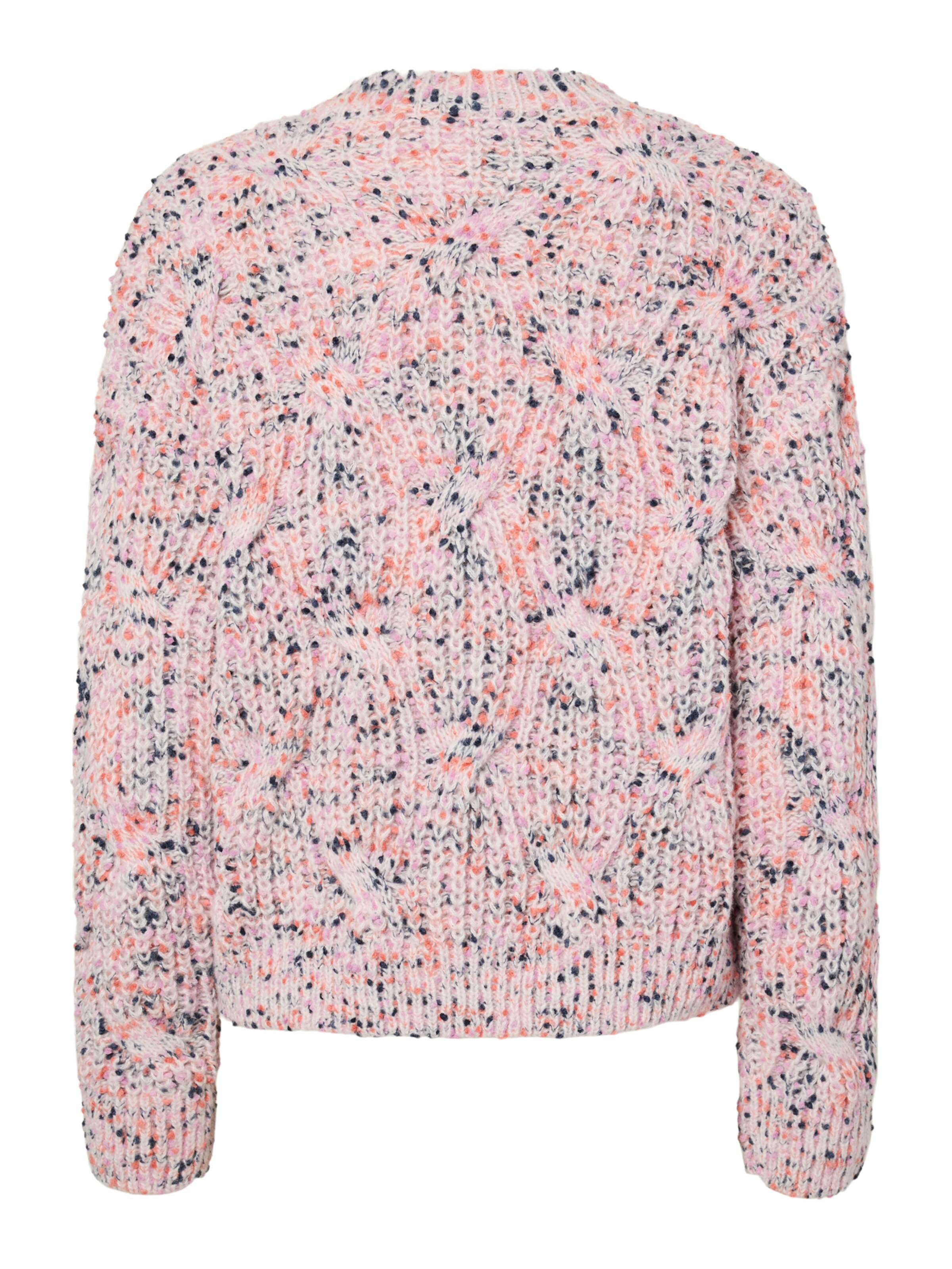 YAS Knit Cardigan 'YASCONFETTI' in Pink