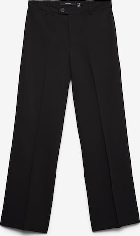 juoda Vero Moda Curve Laisvas Kelnės su kantu 'VMCTEXAS': priekis