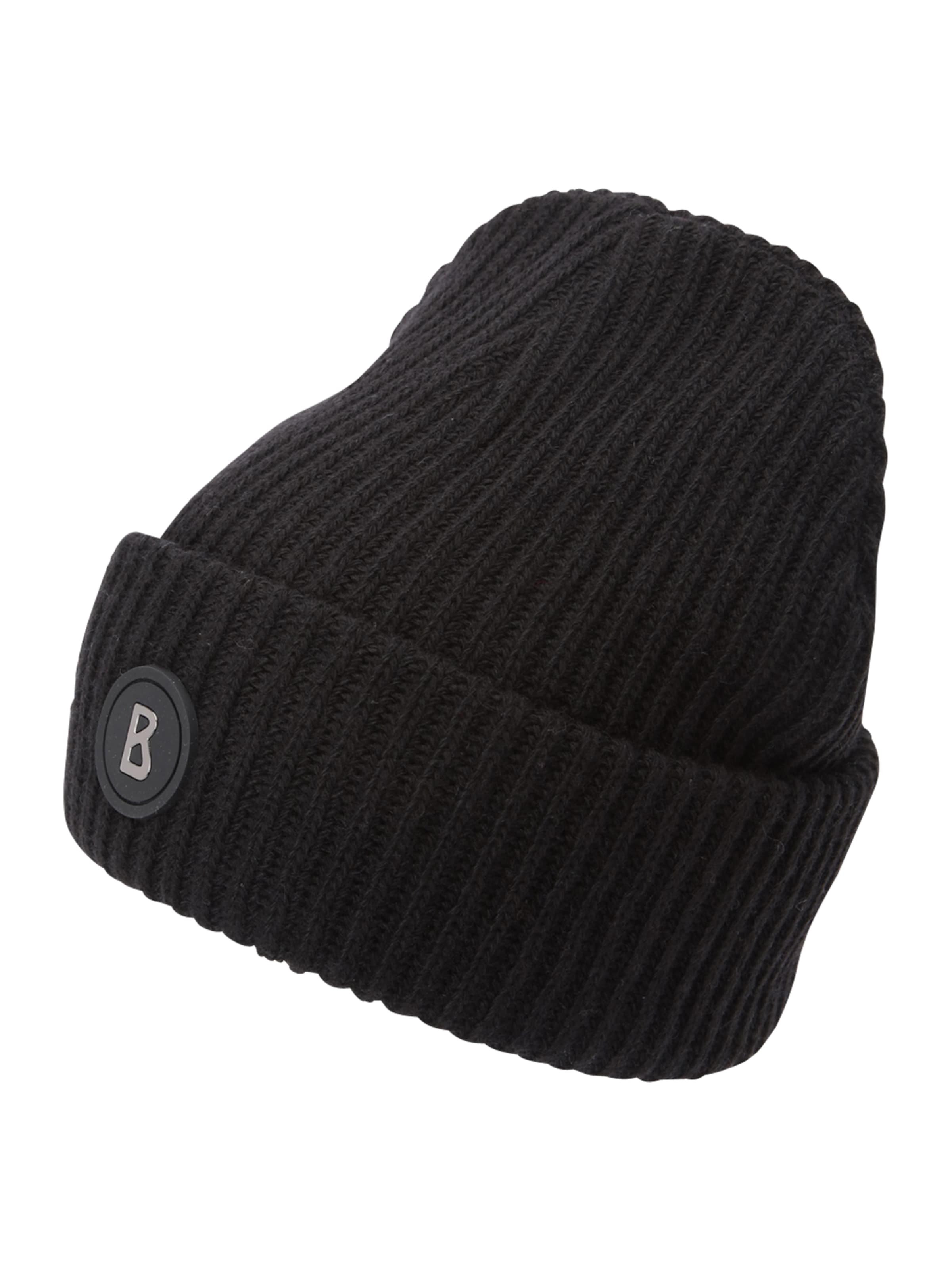 BOGNER Beanie &#x27;Gustav&#x27; in Black: front
