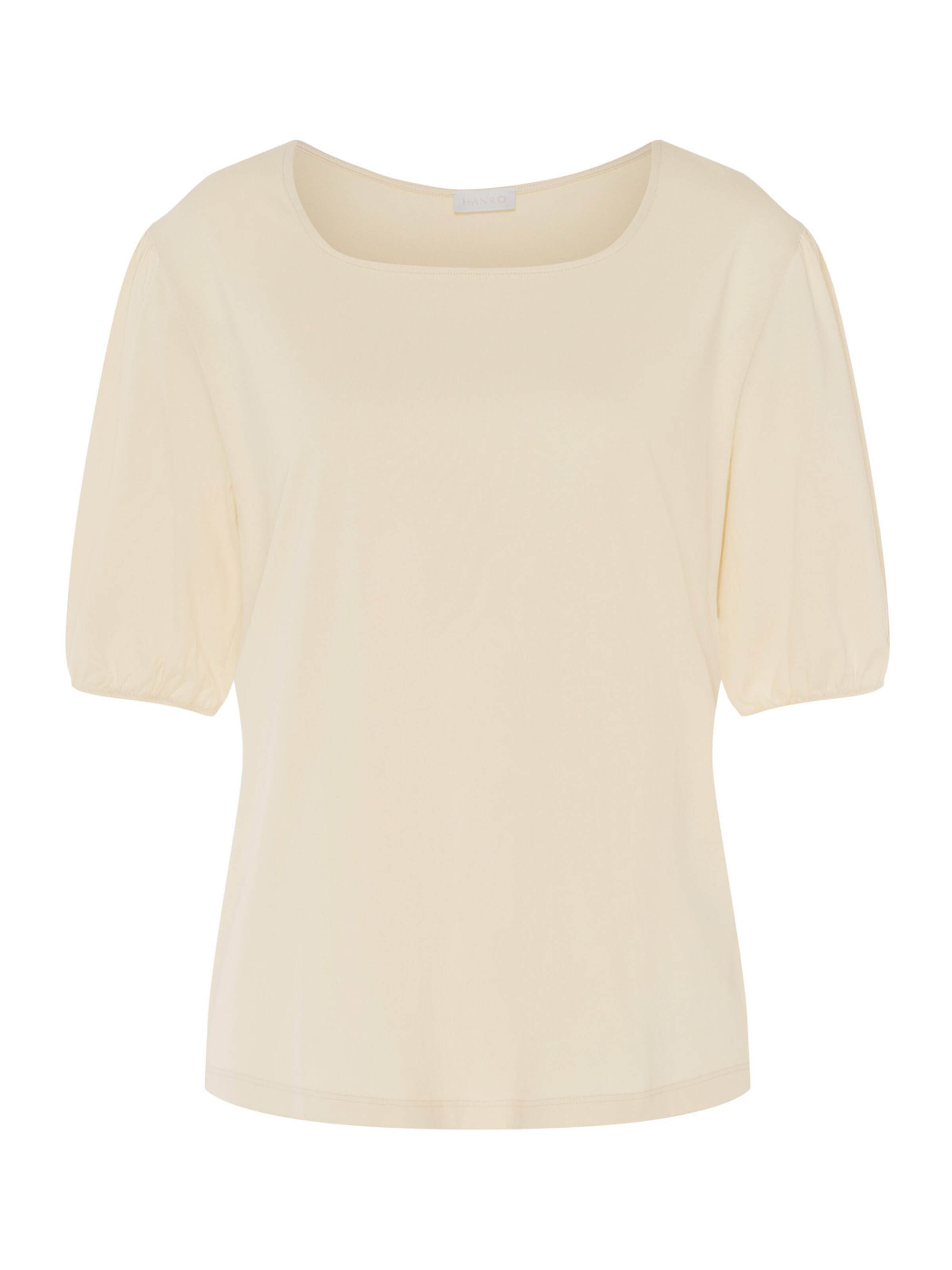 T-shirt Hanro en beige : devant