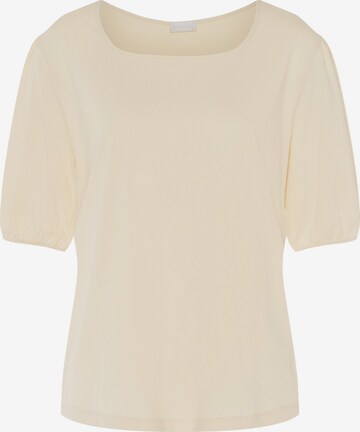 T-shirt Hanro en beige : devant