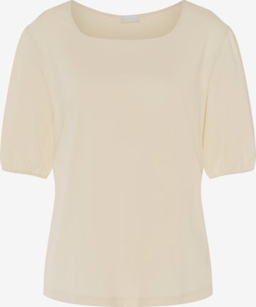 T-shirt Hanro en beige : devant