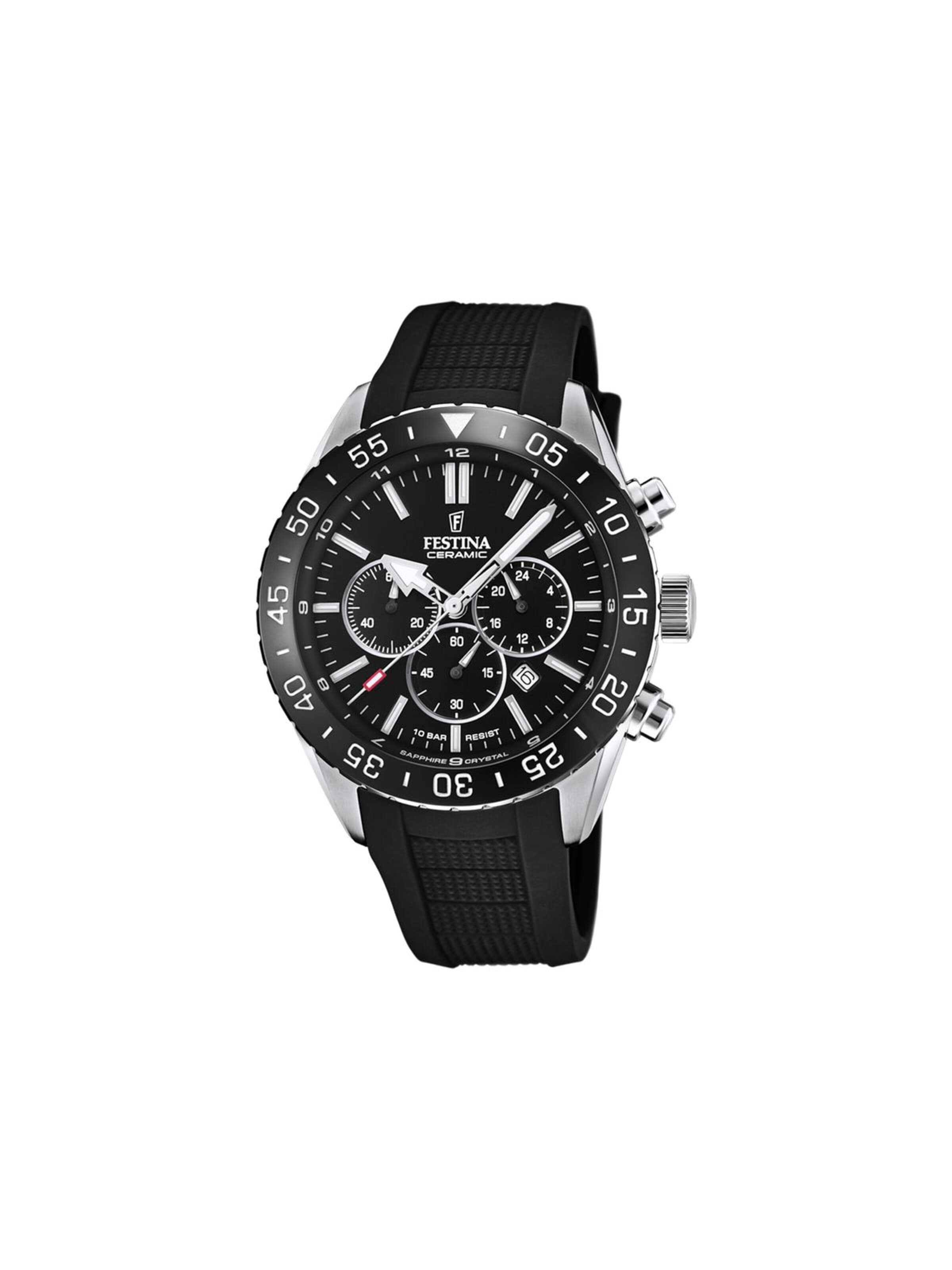 FESTINA Analoguhr‌‌‌‌‌‌‌‌‌ in Schwarz: Vorderseite