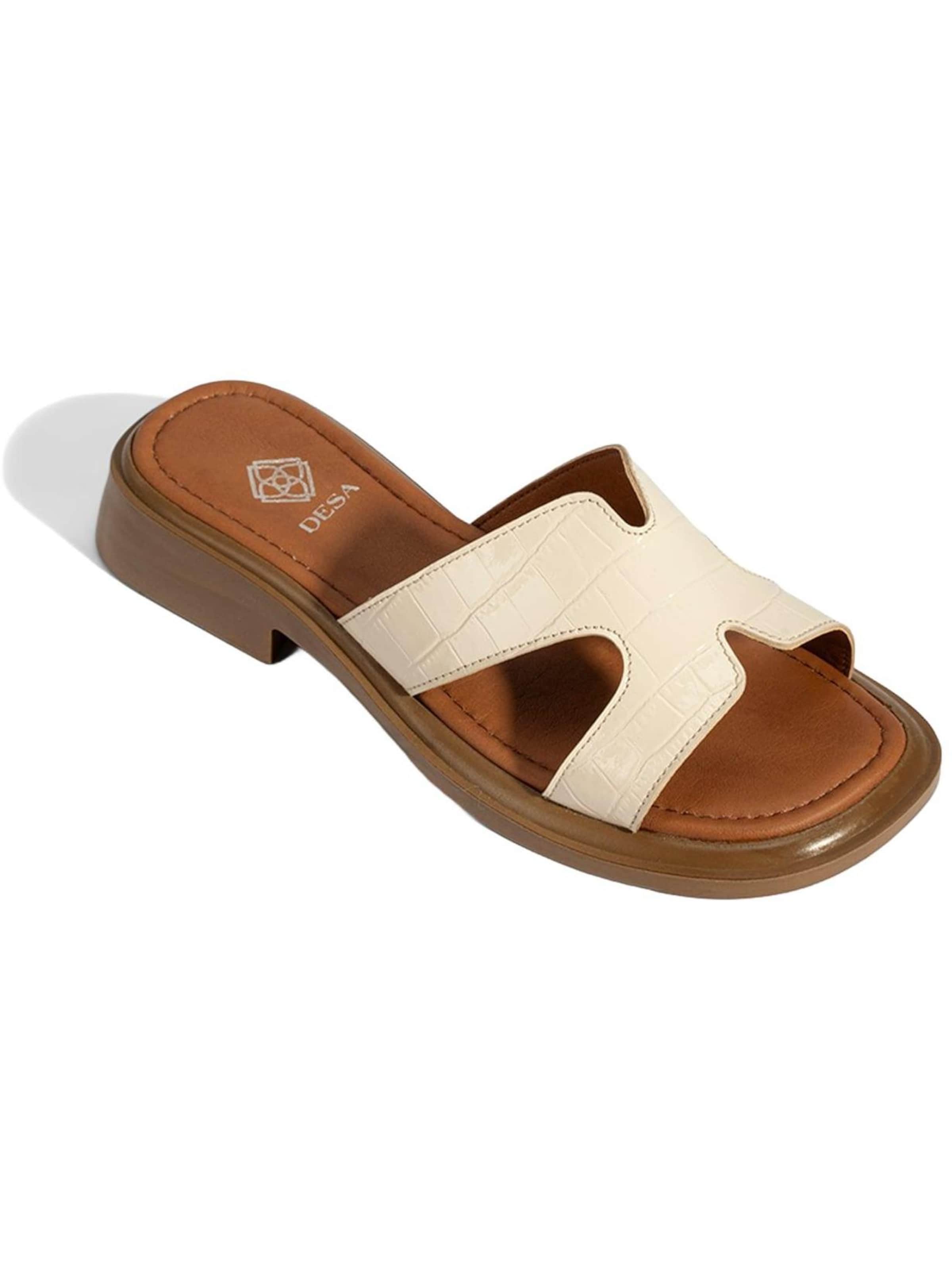 Mule Desa en beige : devant