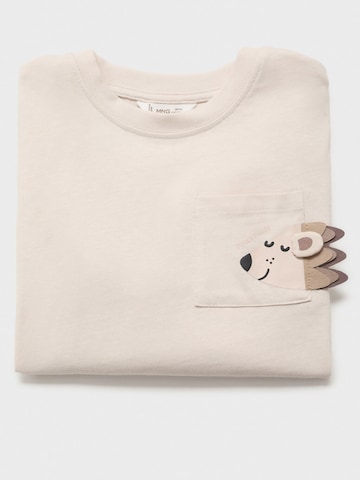 Tricou 'OREJITA' de la MANGO KIDS pe bej