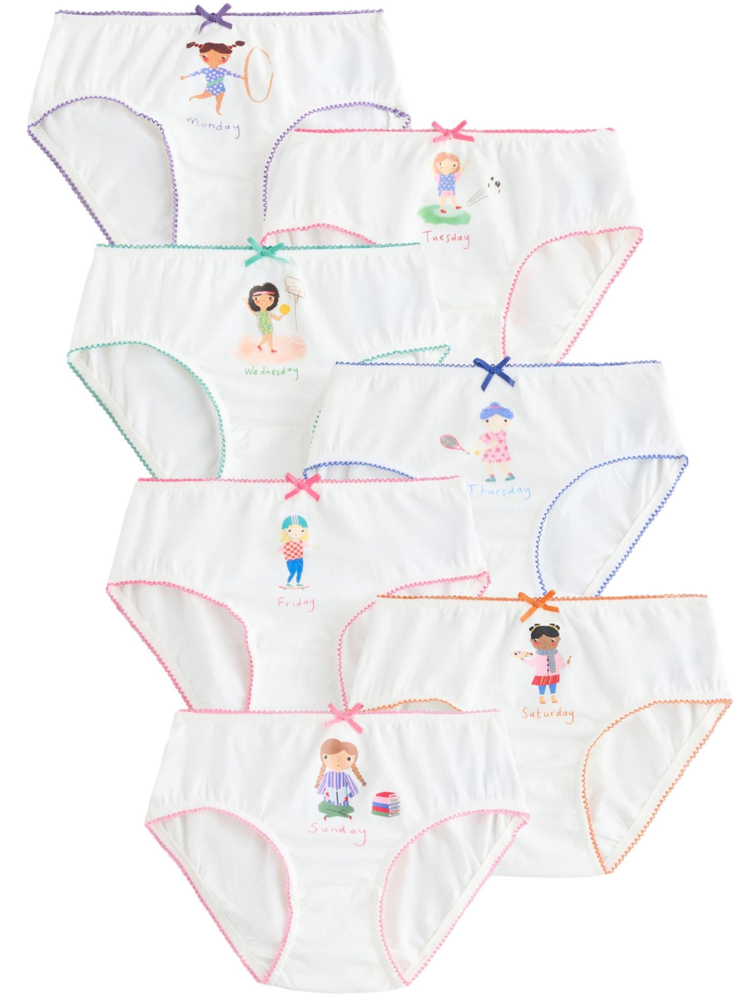 Next Slip 'Days Of The Week' in Weiß: Vorderseite