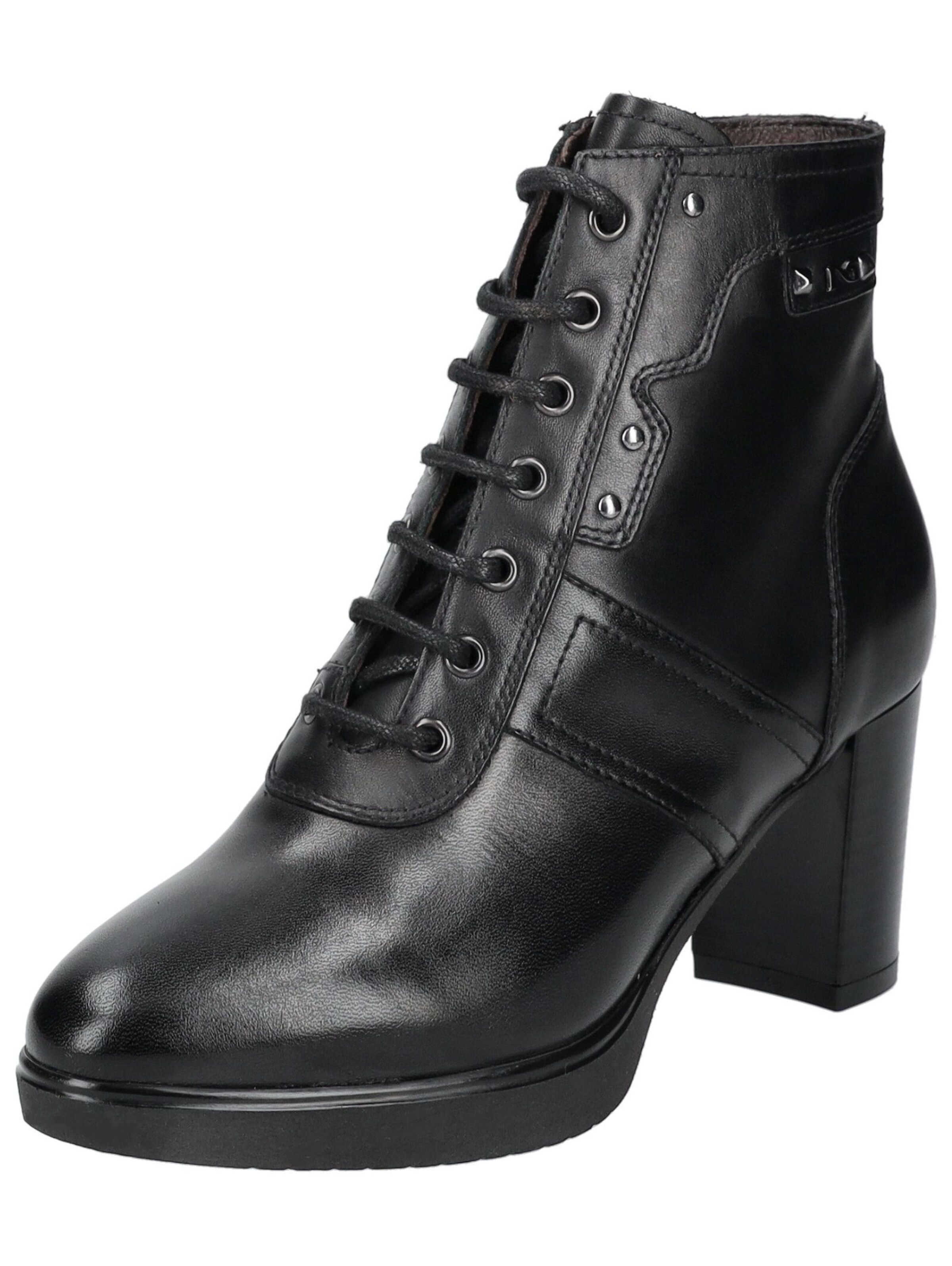Nero Giardini Lace-up bootie in Black: front