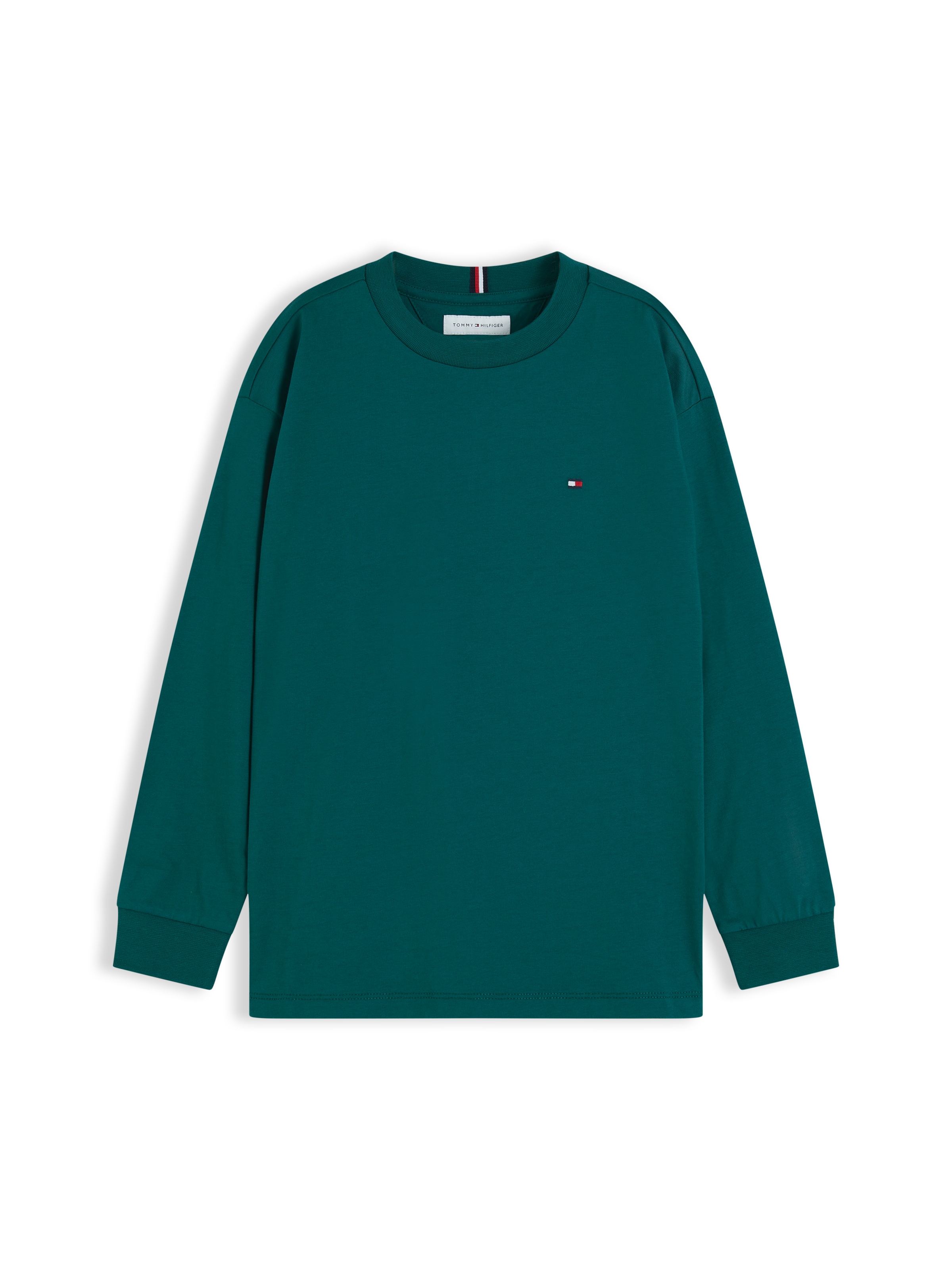 TOMMY HILFIGER Футболка 'ESSENTIAL' в Зеленый: спереди