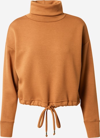 Warehouse Sweatshirt 'Soft Scuba' in Brown: front