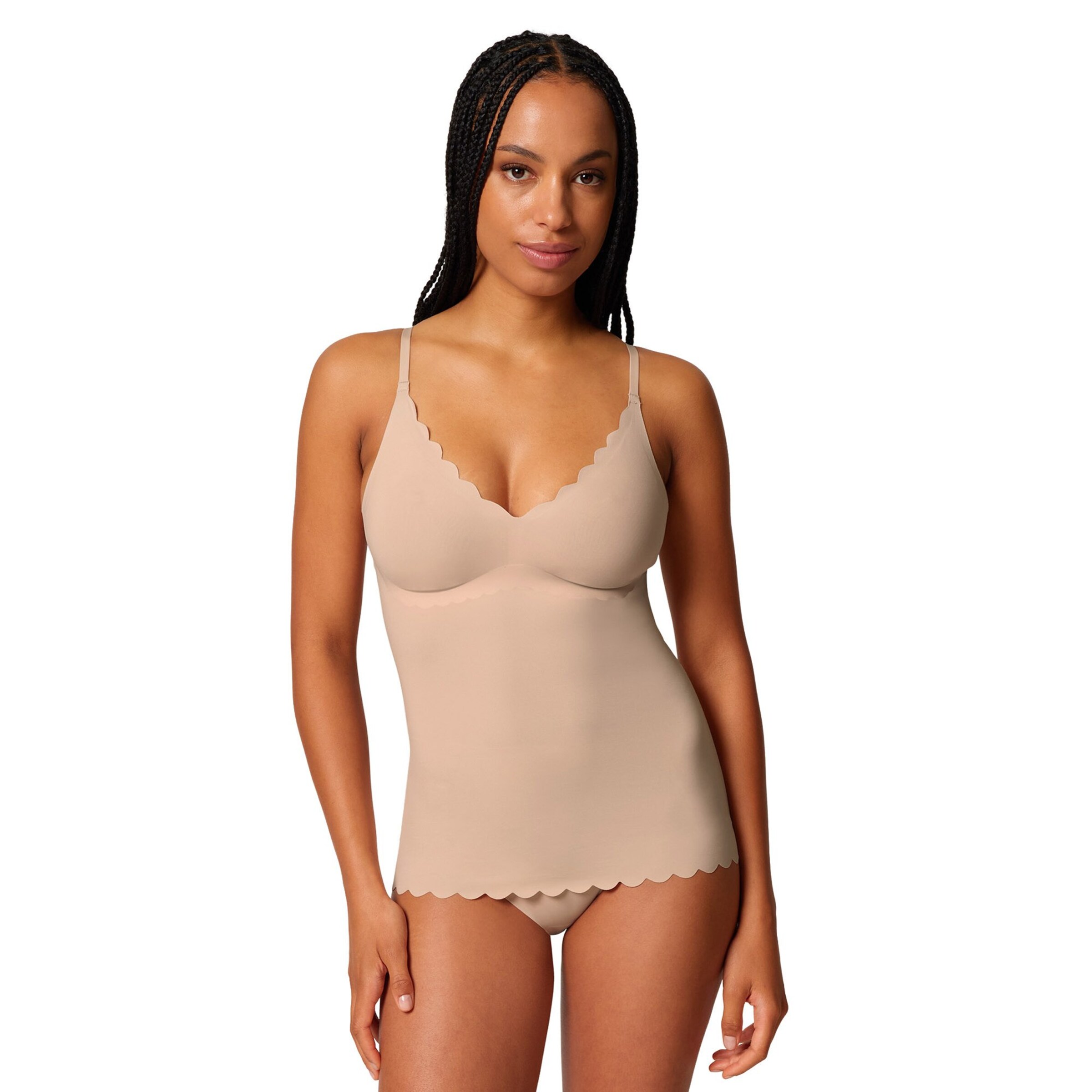 Maglietta intima di Skiny in beige: frontale