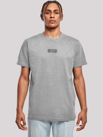 F4NT4STIC Shirt 'SUS' in Grey: front