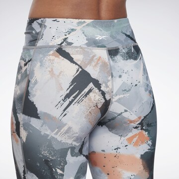 Reebok Skinny Sporthose in Grau