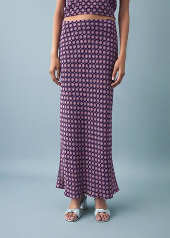 MANGO TEEN Skirt 'Chiffy' in Purple: front