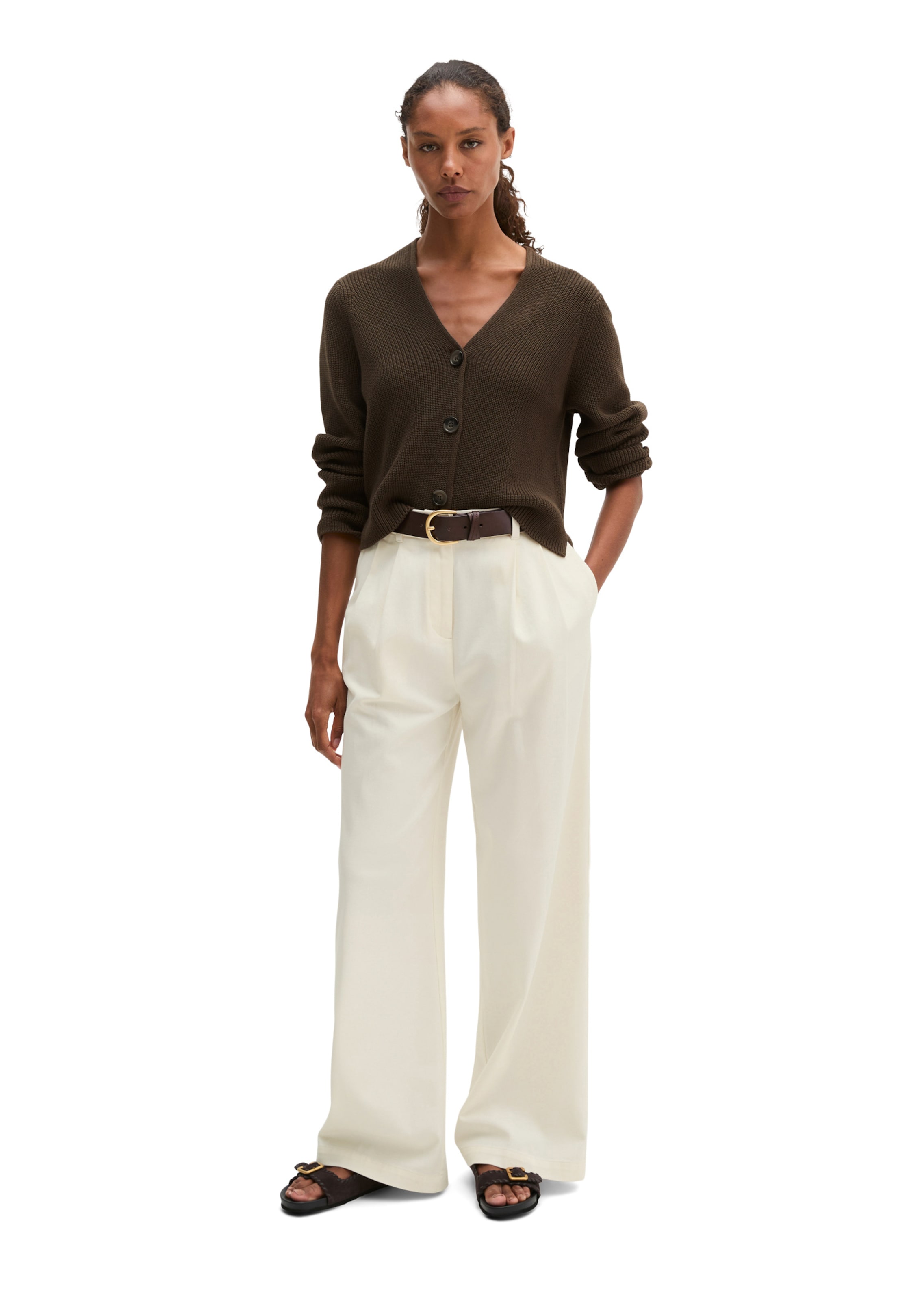 Marc O'Polo Knit cardigan in Brown