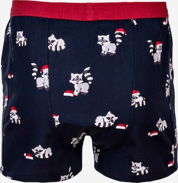 Happy Shorts Boxershorts 'Christmas' in Blau