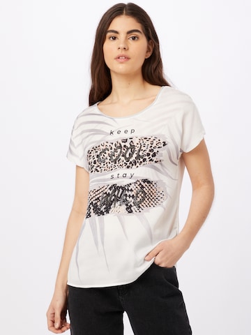 T-shirt Key Largo en blanc : devant