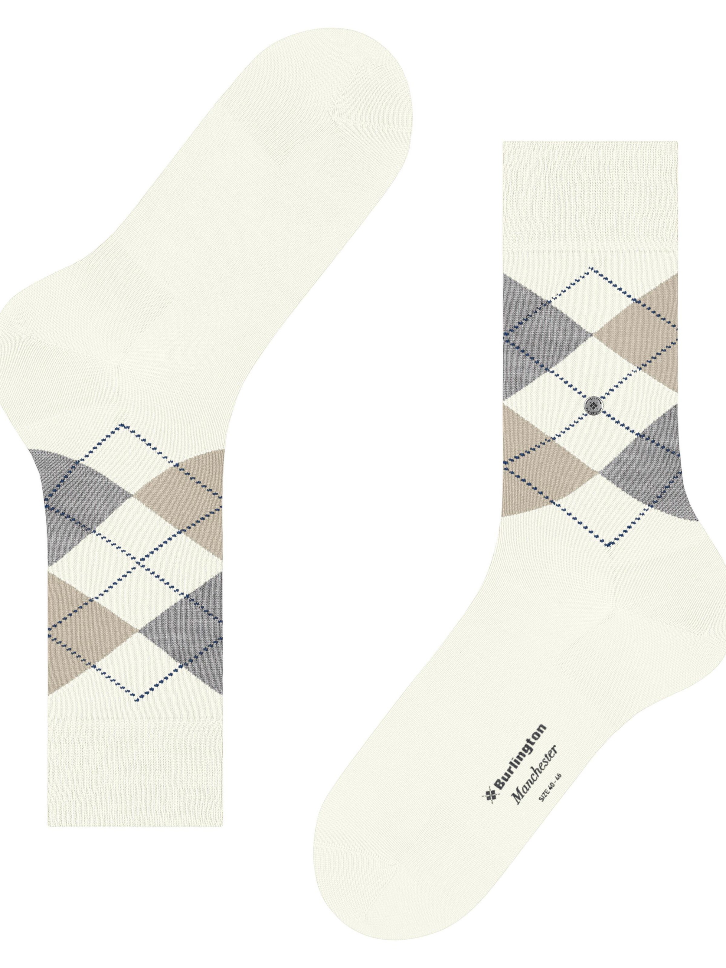 BURLINGTON Socks 'Manchester' in White