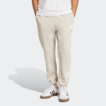 ADIDAS SPORTSWEAR Tapered Sporthose 'Future Icons' in Beige: Vorderseite