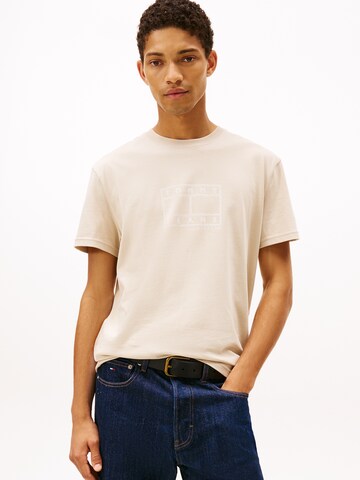 Tommy Jeans Μπλουζάκι σε μπεζ: μπροστά