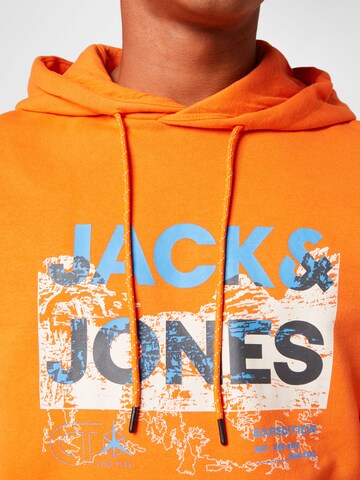 JACK & JONES Mikina 'Trek' – oranžová