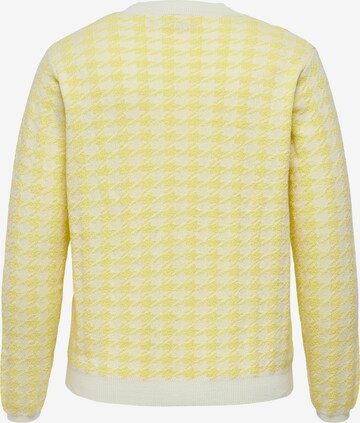ONLY Carmakoma Knit Cardigan 'Veg' in Yellow
