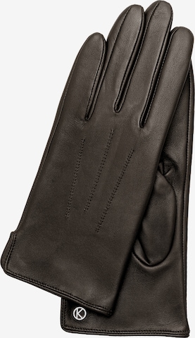 KESSLER Full Finger Gloves in Brown: front