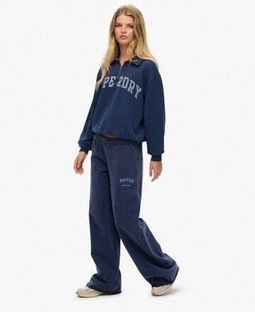 Loosefit Pantalon 'Athletic Essentials' Superdry en bleu