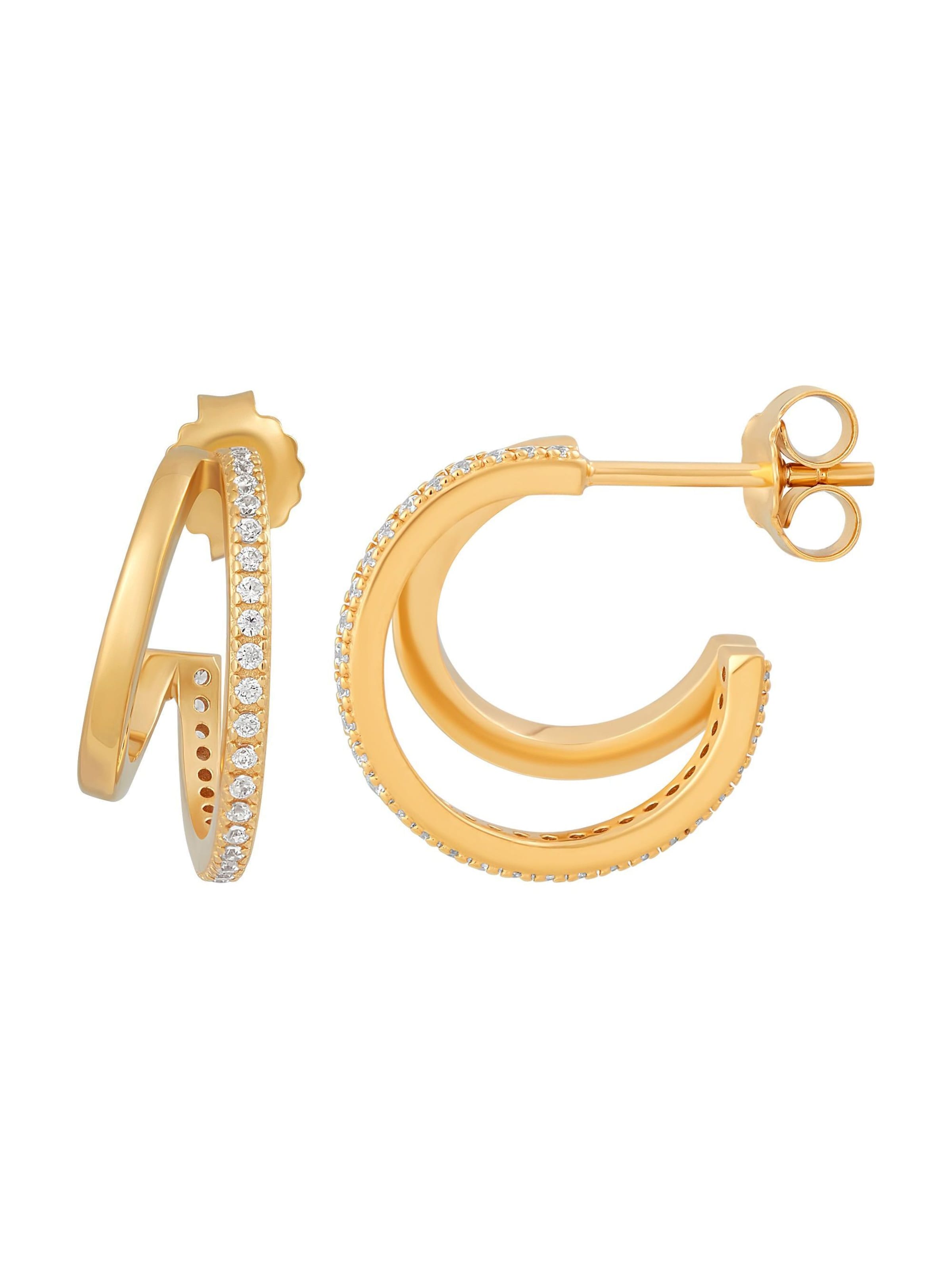 Boucles d'oreilles caï en jaune