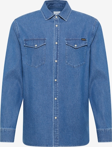 MUSTANG Pohodlné nošení Košile – modrá: přední strana