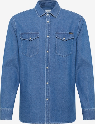 MUSTANG Button Up Shirt in Blue / Black, Item view