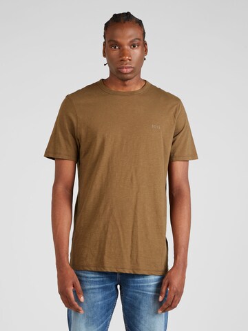 BOSS Shirt 'Tegood' in Brown: front
