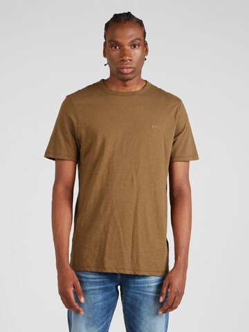 BOSS T-Shirt 'Tegood' in Braun: Vorderseite