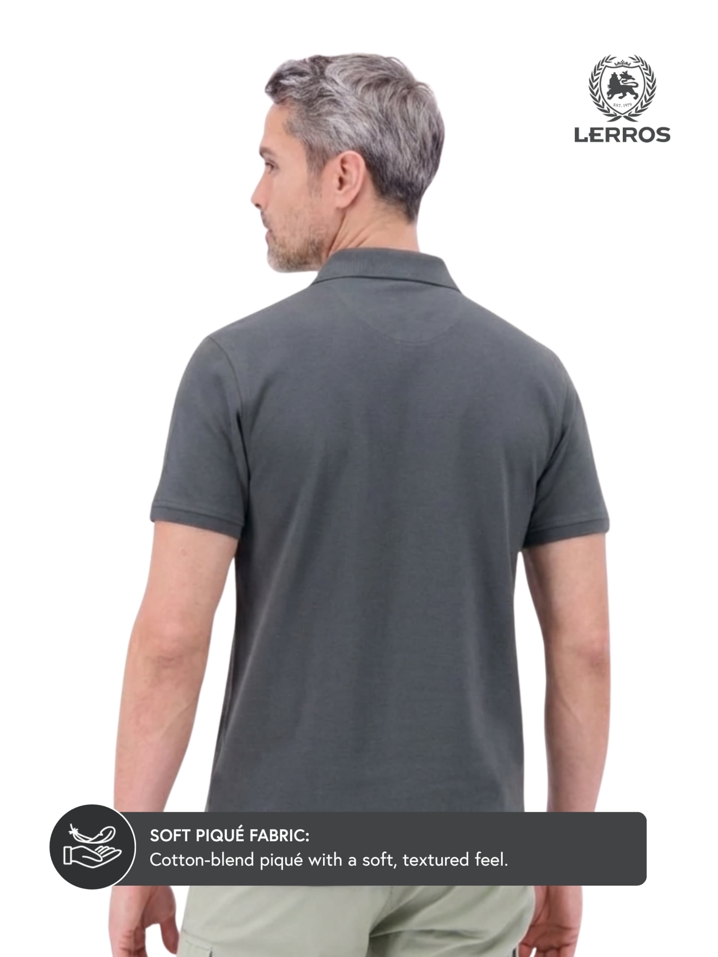 LERROS Shirt in Grey