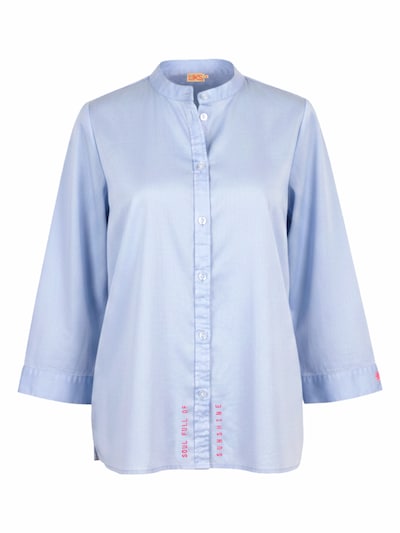 LIKS. Munich Bluse 'Bluse Soul full of sunshine' in XS in himmelblau, Produktansicht