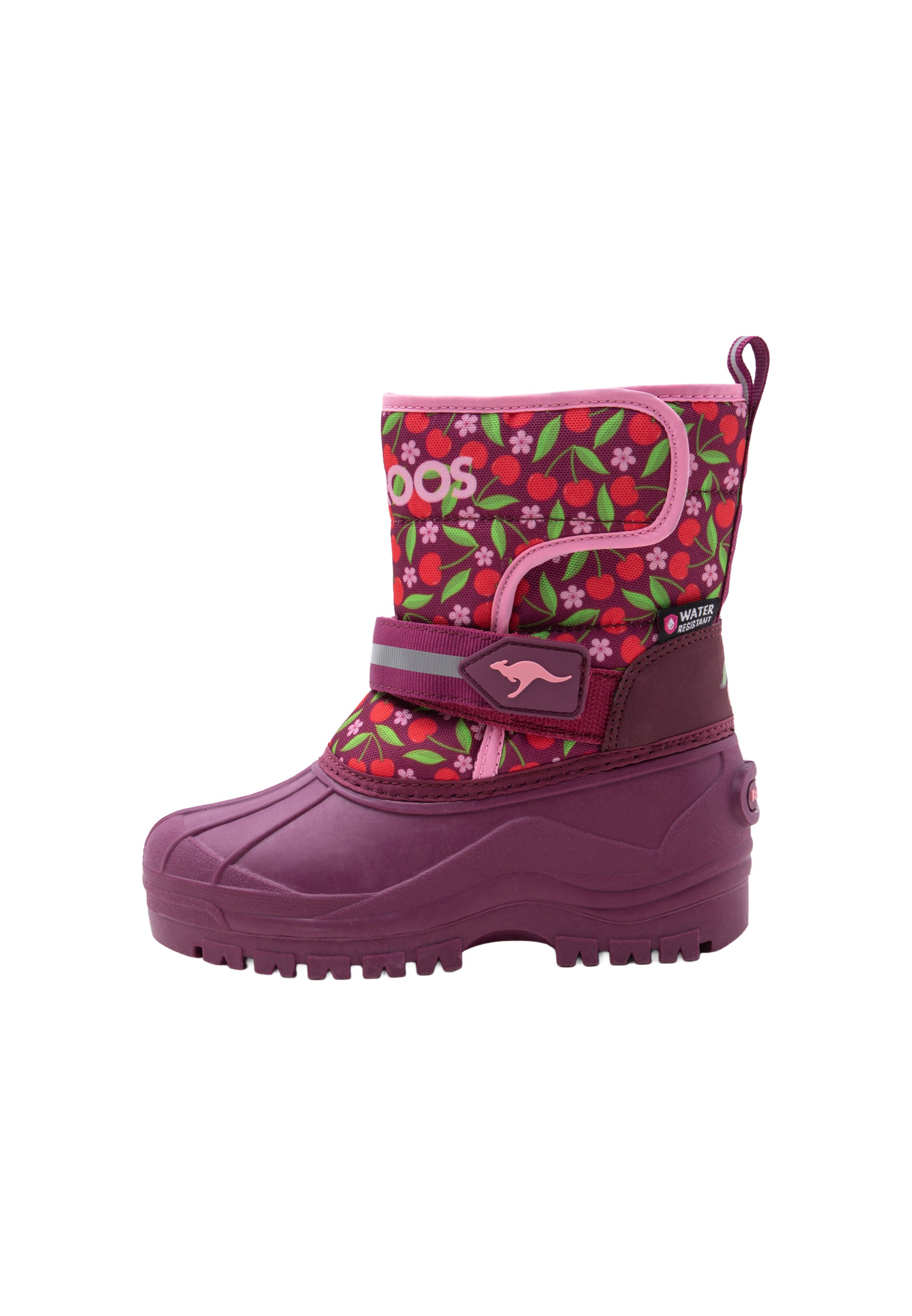 KangaROOS Snowboots 'K-Shell II' in 25 in grün / orchidee / cyclam / rot, Produktansicht