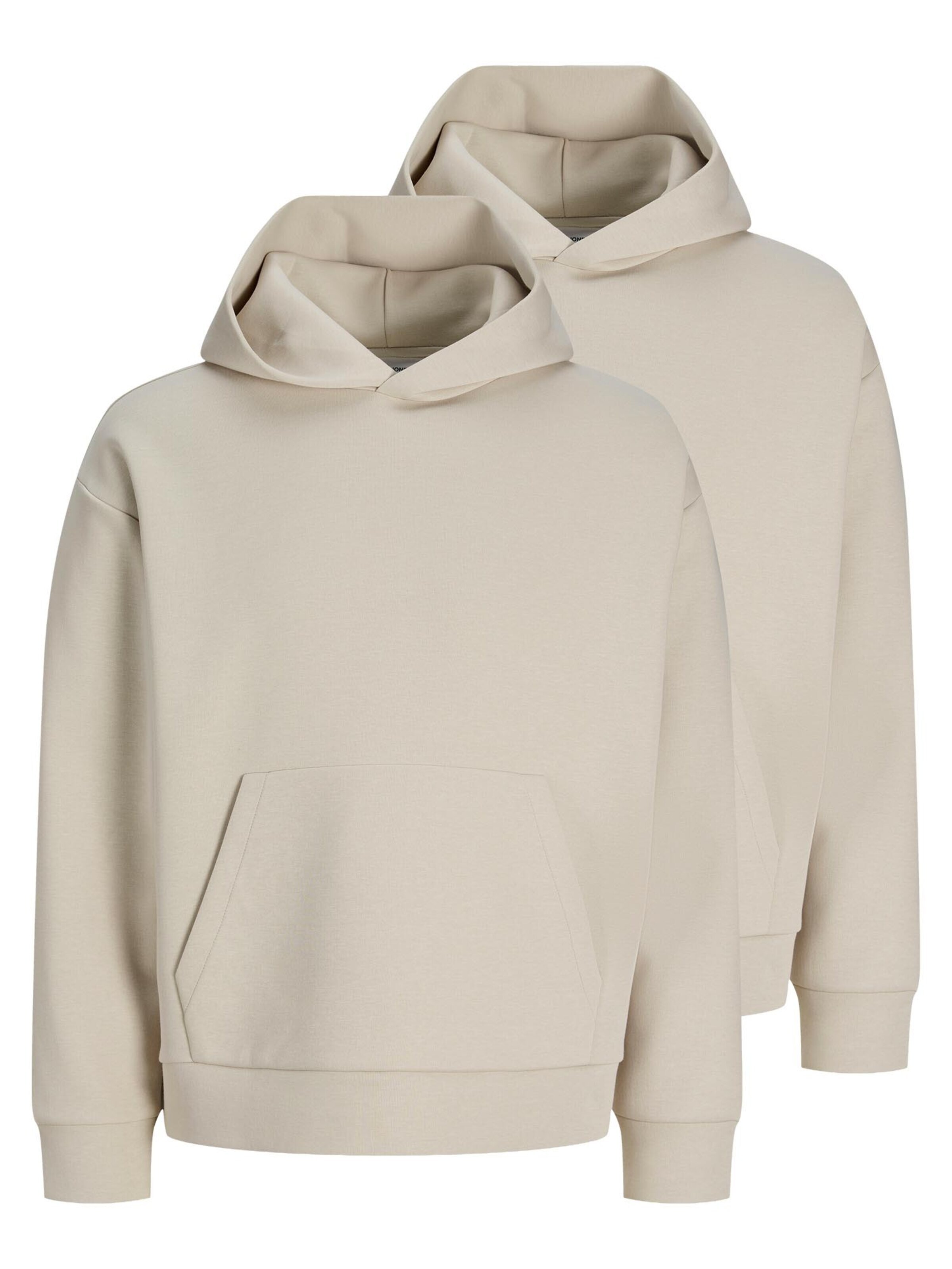 JACK & JONES Sweatshirt 'Barron'‌ in Beige: Vorderseite