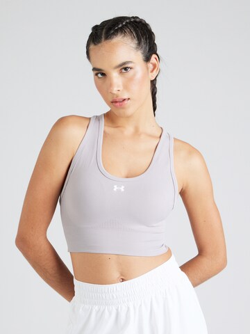 UNDER ARMOUR Bustier Sport-BH 'Vanish' in Grau: Vorderseite