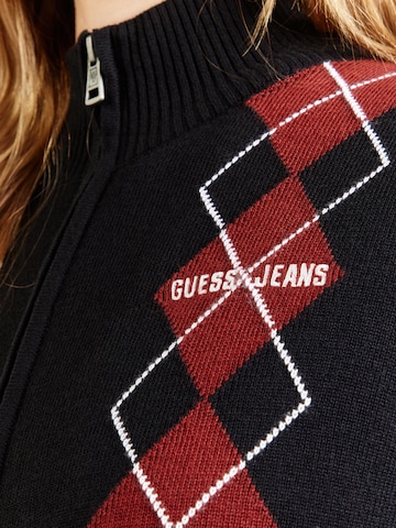 Cardigan 'ARGYLE' GUESS JEANS en noir