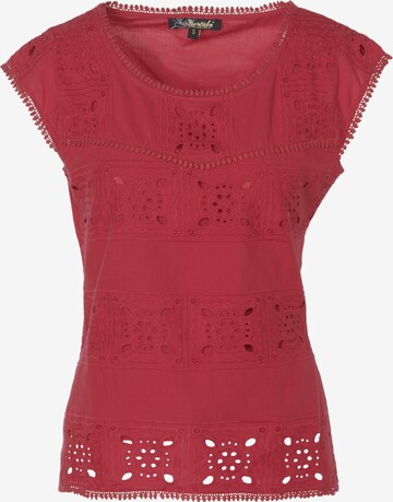 KOROSHI Blouse in Red: front