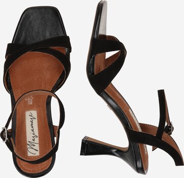 MARIAMARE Sandalen met riem 'NUIN' in Zwart